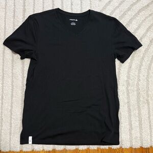Lacoste Men's Classic Black V-Neck Tee